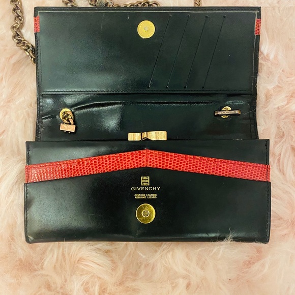 Givenchy long purse with snake skin application - Picture 2 of 14